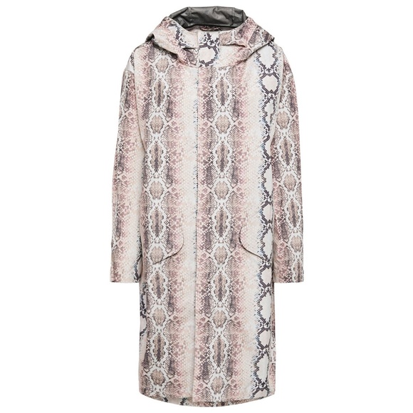 Maje Baro Snake-Print Shell Hooded Jacket - Picture 3 of 5